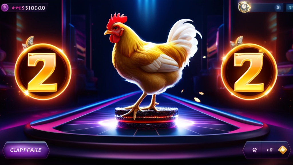 Schermata mobile di Chicken Road con un pollo e moltiplicatori luminosi